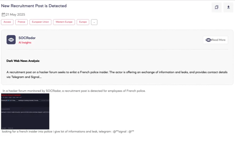 Novo post de recrutamento é detectado