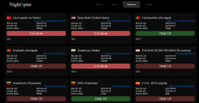 Nightsire Ransomware, DLS